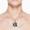 The Iridescent Abalone Blossom Pendent
