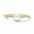Classic Pearl Engagement Ring with a Shimmering Micro-Pavé Diamond Setting