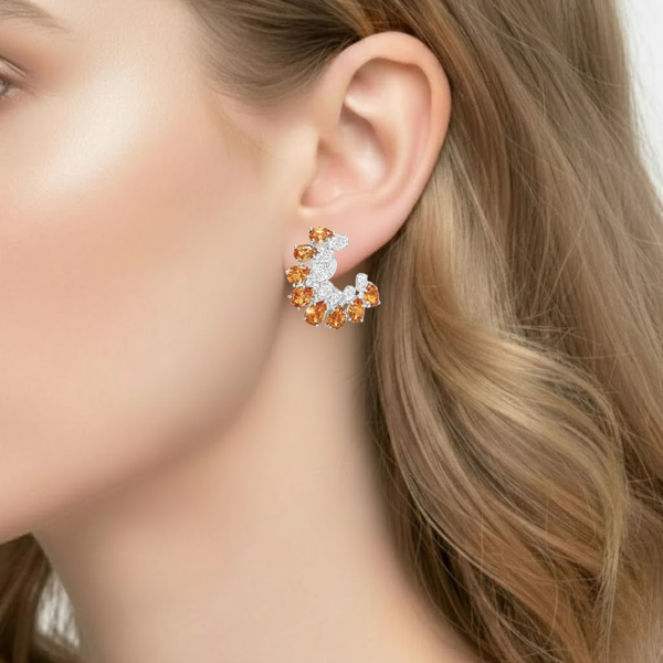 Cushion Amethyst Leverback earrings with Diamond Halo