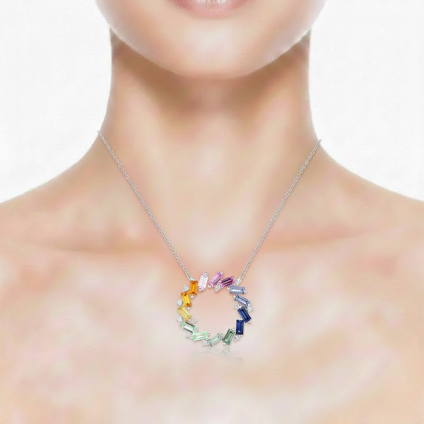 Colourful grade Natural Tourmaline Pendent