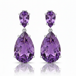 Royal Blue Sapphire Center with Oval Emerald Shoulders in White Gold