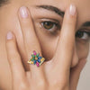 The Sovereign Bloom: A Tourmaline Marquise Statement