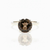 Round Smoky Topaz Sterling Silver Ring