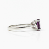 Oval Rhodolite Sterling Silver Ring