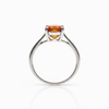 Oval Golden Topaz Sterling Silver Ring