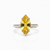 Marquise Golden Topaz Sterling Silver Ring