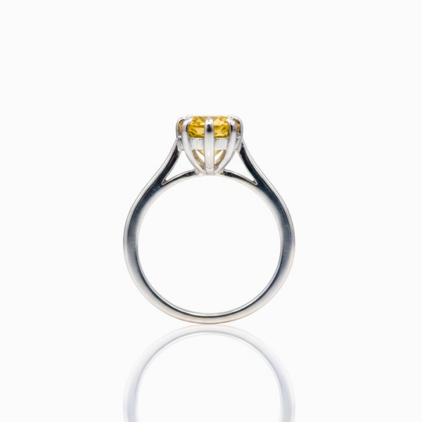 Marquise Golden Topaz Sterling Silver Ring