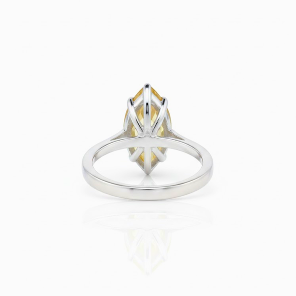 Marquise Golden Topaz Sterling Silver Ring