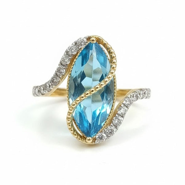 Prism of Light Opal Cabochon with Oval Ruby Surround In Diamond