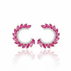 Ruby Marquise cut with diamond Earrings