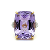 Cocktail Amethyst Ring with Diamonds