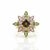 Autumnal Garden Statement Ring with Marquise Tourmaline and Diamond Ring