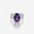 Silver Amethyst Statement Ring