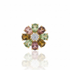 Natural Tourmaline Vintage With Diamond Ring