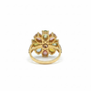 Natural Tourmaline Vintage With Diamond Ring