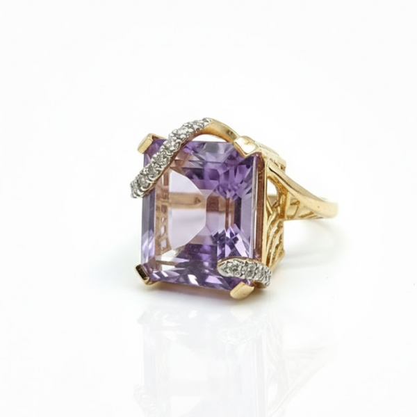 The Heirloom Statement Amethyst Cocktail Ring
