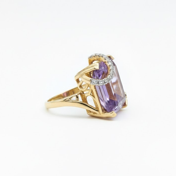 The Heirloom Statement Amethyst Cocktail Ring