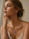Carved Ruby Lead Halo Pendant