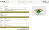 Princess-Cut Natural Emerald Ring with Asymmetric Diamond Crown in Gold