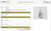 Radiant - Truncated Blue Topaz in diamond Accents Pendant