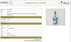 Emerald - Truncated Blue Topazin diamond Pendant