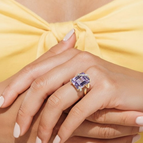 The Heirloom Statement Amethyst Cocktail Ring