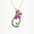 Natural Half Flower 4 Petal Pendent in Diamond