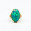 Bazel - Settings Natural Fire Opal Ring
