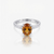 Oval Citrine Solitaire Ring