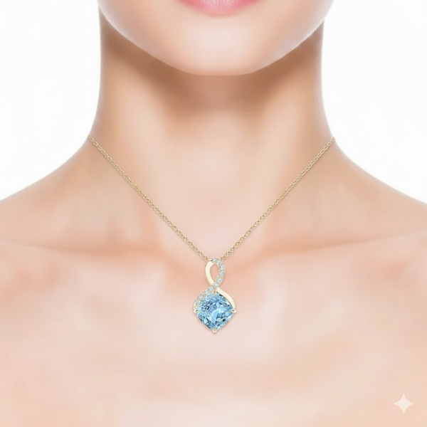 Cushion Amethyst Leverback earrings with Diamond Halo