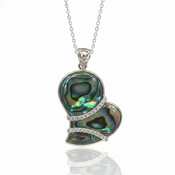 The Midnight Peacock Nacre Pendant