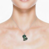 The Midnight Peacock Nacre Pendant