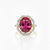 Vintage Inspired Oval-Cut RubyEngagement Ring