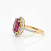 Vintage Inspired Oval-Cut RubyEngagement Ring
