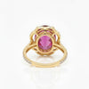 Vintage Inspired Oval-Cut RubyEngagement Ring