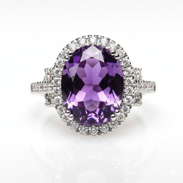 Carved Ruby Lead Halo Pendant