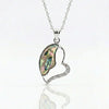 Tilted Heart Natural Seap Pendant
