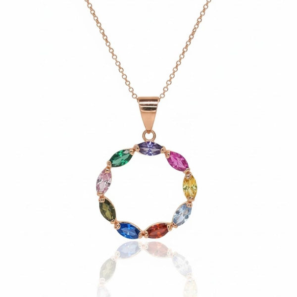 Carved Ruby Lead Halo Pendant