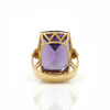 Cocktail Amethyst Ring with Diamonds