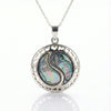 Natural Two - Cut Seap Pendent
