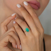 Bazel - Settings Natural Fire Opal Ring