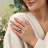 Silver Amethyst Statement Ring