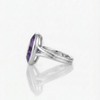 Oval Amethyst Bezel Ring