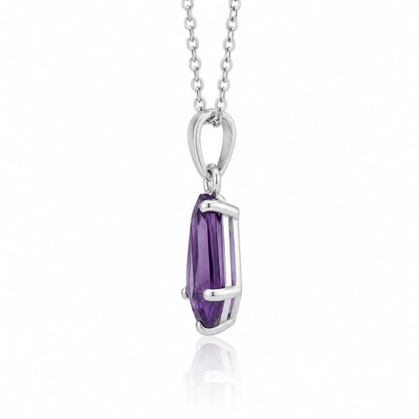 Kite-Cut PurpleAmethyst Pendant