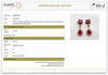 Natural Ruby & Emerald In Diamond Three Petal Earrings