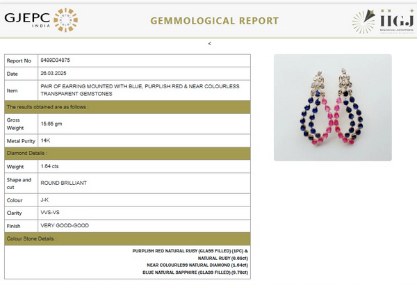 Hand-Carved Rubellite Drops with Pavé Diamond Accents Earring