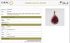 Carved Ruby Lead Halo Pendant