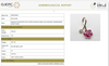 Natural Rhodolite and Diamond Twin Flower Pendant in 14K Gold