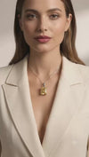 Emerald-Cut Citrine Pendant